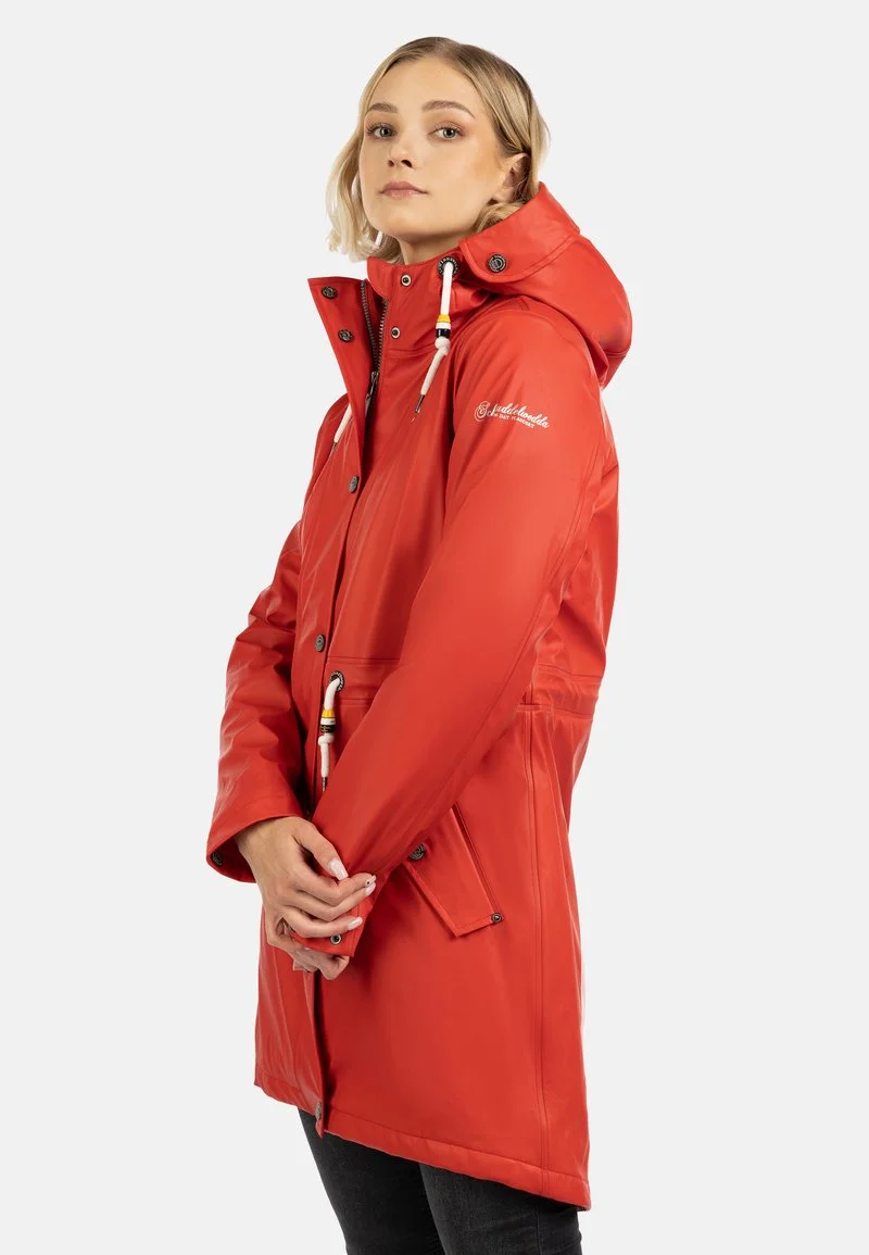 SCHMUDDELWEDDA REGENMANTEL MIT WEBPELZFUTTER IN TEDDYOPTIK KILATA - Parka - Rot 4 SCHMUDDELWEDDA REGENMANTEL MIT WEBPELZFUTTER IN TEDDYOPTIK KILATA - Parka - Rot – Bild 4
