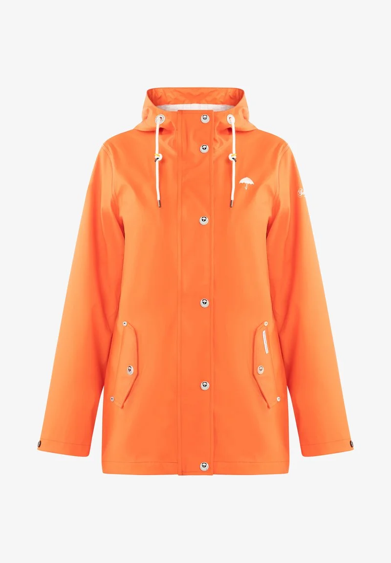 Schmuddelwedda REGEN - Regenjacke / Wasserabweisende Jacke - Orangerot 5 Schmuddelwedda REGEN - Regenjacke / Wasserabweisende Jacke - Orangerot – Bild 5