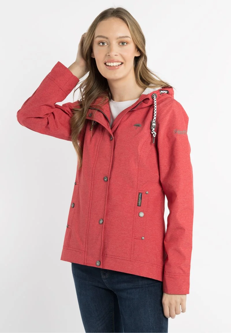 SCHMUDDELWEDDA HALEE - Parka - Rot Melange 1 SCHMUDDELWEDDA HALEE - Parka - Rot Melange