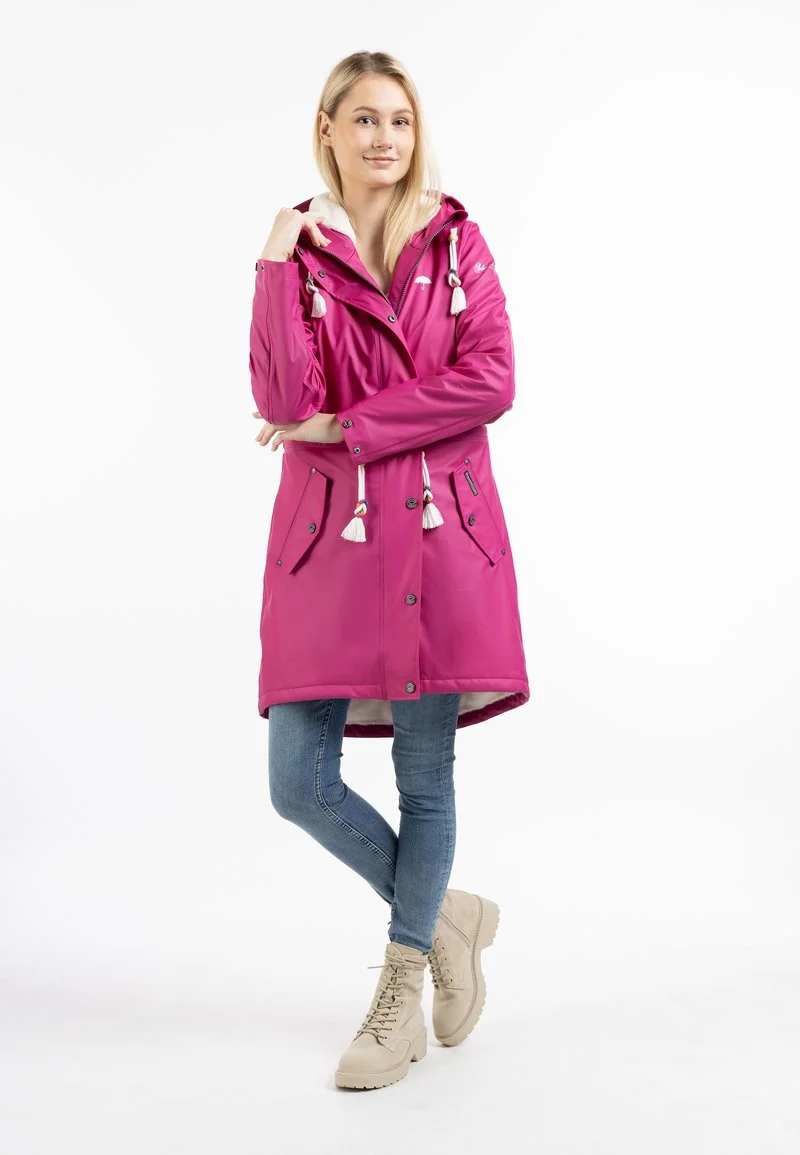 SCHMUDDELWEDDA REGENMANTEL MIT WEBPELZFUTTER KEYTI - Parka - Fuchsia Pink 2 SCHMUDDELWEDDA REGENMANTEL MIT WEBPELZFUTTER KEYTI - Parka - Fuchsia Pink – Bild 2