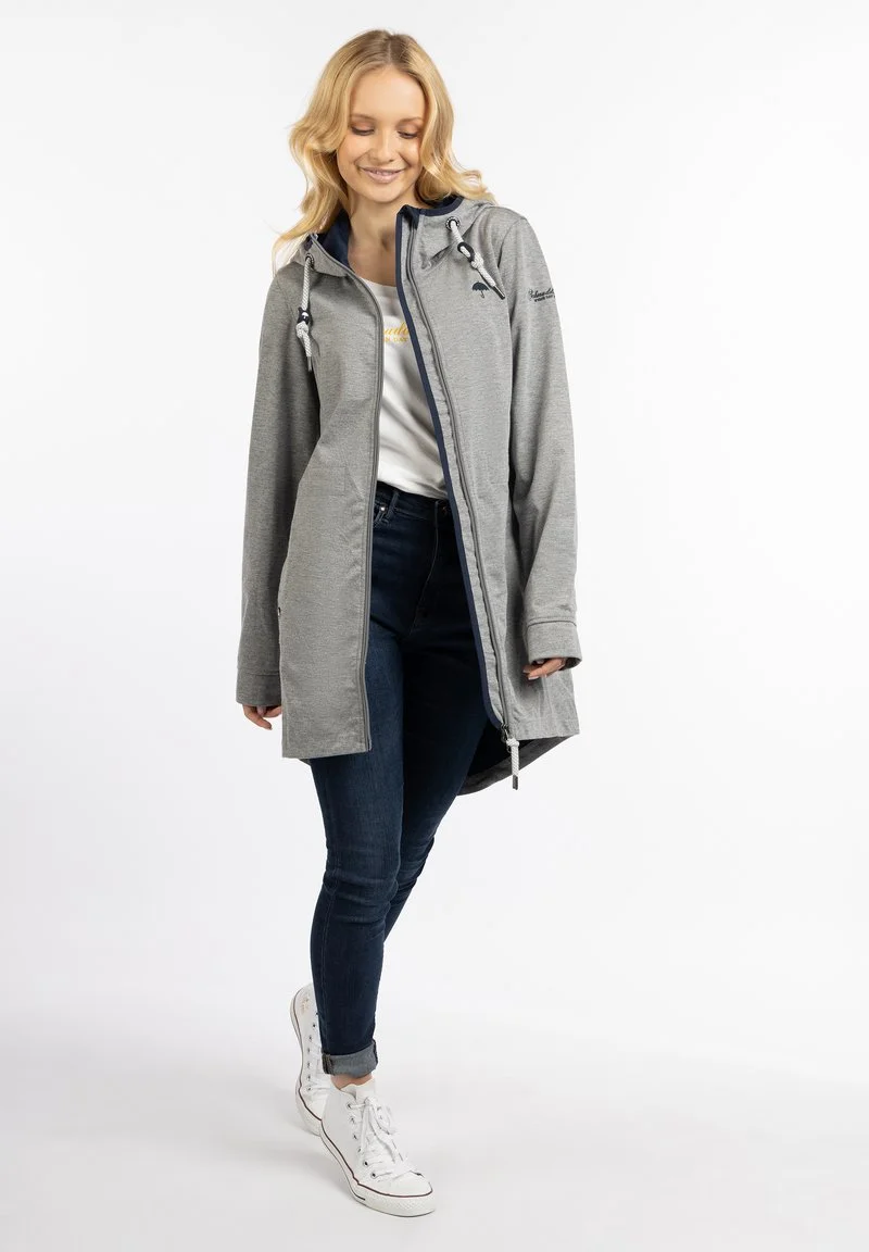 Schmuddelwedda FUNKTIONS FRAULLY - Parka - Grau Melange Marine 2 Schmuddelwedda FUNKTIONS FRAULLY - Parka - Grau Melange Marine – Bild 2