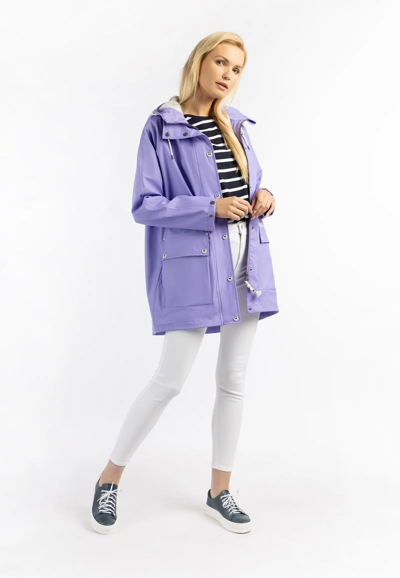 Schmuddelwedda Regenjacke / Wasserabweisende Jacke - Flieder 2 Schmuddelwedda Regenjacke / Wasserabweisende Jacke - Flieder – Bild 2