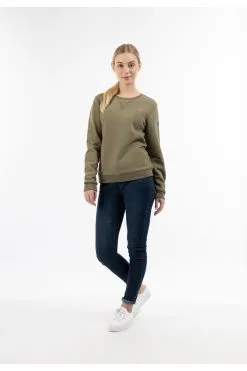 Schmuddelwedda Sweatshirt - Khaki - Regular Fit Damen Sweatshirts 655082549