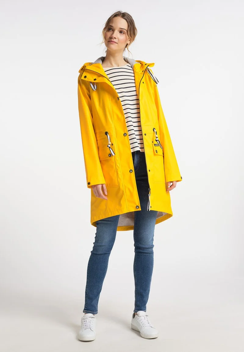 Schmuddelwedda Parka - Sonnengelb Hellgrau Melange 2 Schmuddelwedda Parka - Sonnengelb Hellgrau Melange – Bild 2