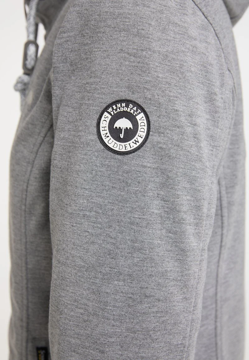 Schmuddelwedda FUNKTIONS - Outdoorjacke - Grau Melange Hellgrün 5 Schmuddelwedda FUNKTIONS - Outdoorjacke - Grau Melange Hellgrün – Bild 5