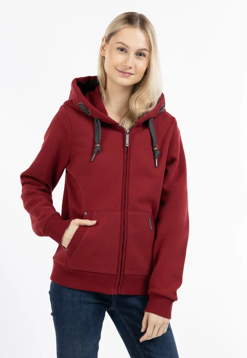 Schmuddelwedda YASANNA - Sweatjacke - Dunkelrot 3 Schmuddelwedda YASANNA - Sweatjacke - Dunkelrot – Bild 3