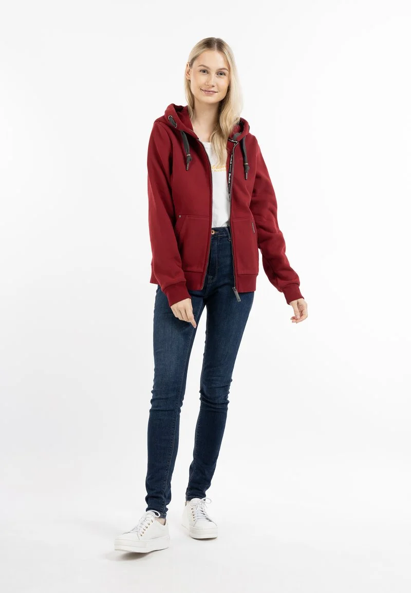 Schmuddelwedda YASANNA - Sweatjacke - Dunkelrot 2 Schmuddelwedda YASANNA - Sweatjacke - Dunkelrot – Bild 2