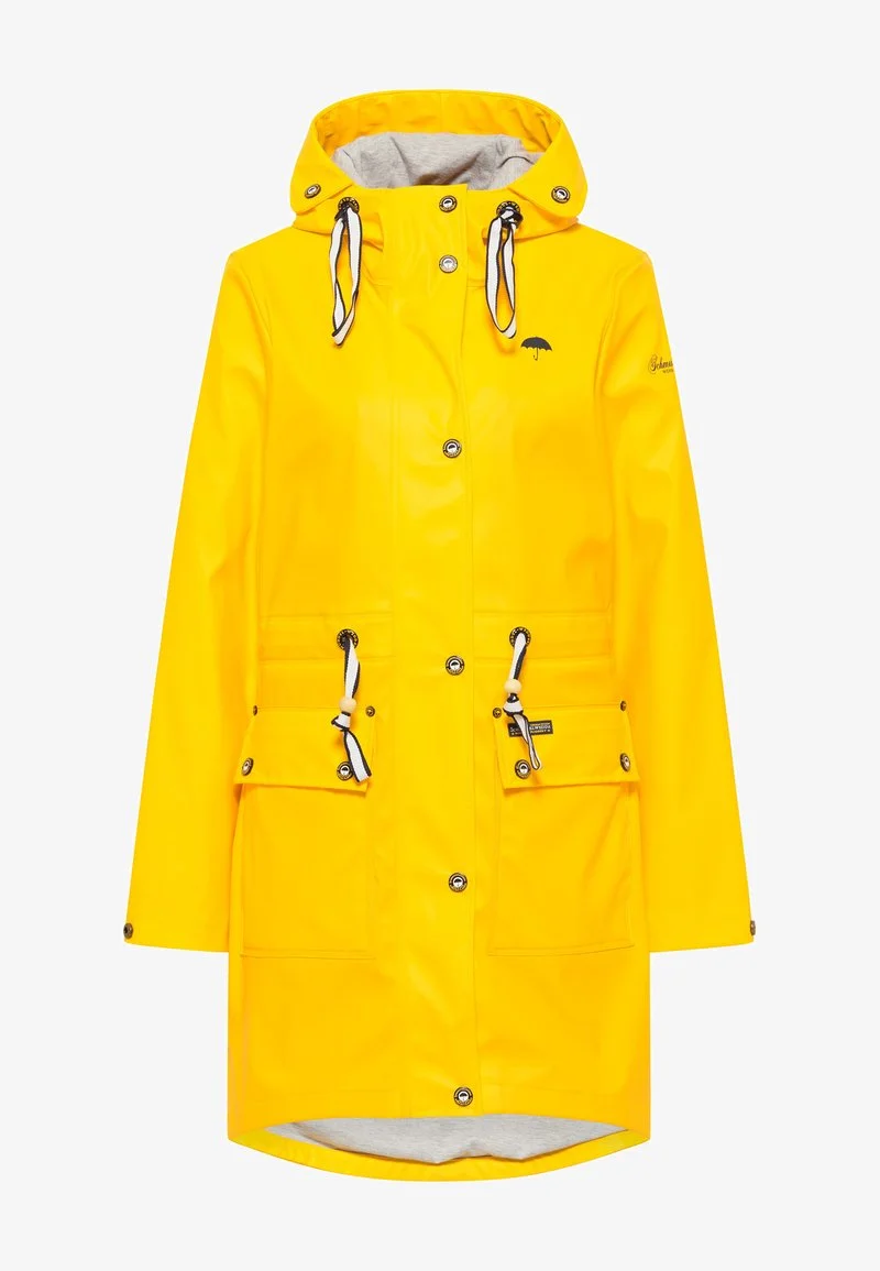 Schmuddelwedda Parka - Sonnengelb Hellgrau Melange 5 Schmuddelwedda Parka - Sonnengelb Hellgrau Melange – Bild 5