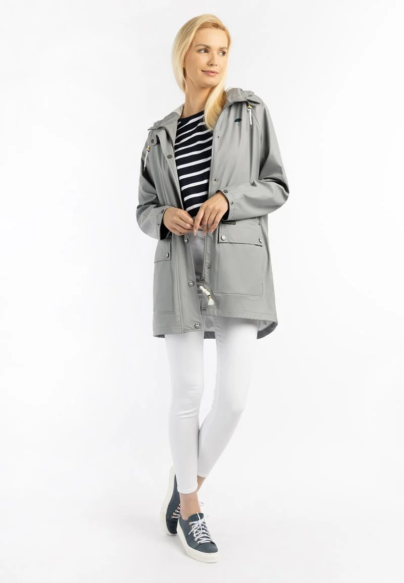 Schmuddelwedda Regenjacke / Wasserabweisende Jacke - Grau 2 Schmuddelwedda Regenjacke / Wasserabweisende Jacke - Grau – Bild 2