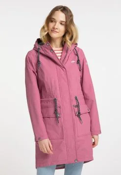 SCHMUDDELWEDDA HALEE - Parka - Himbeerpink Melange