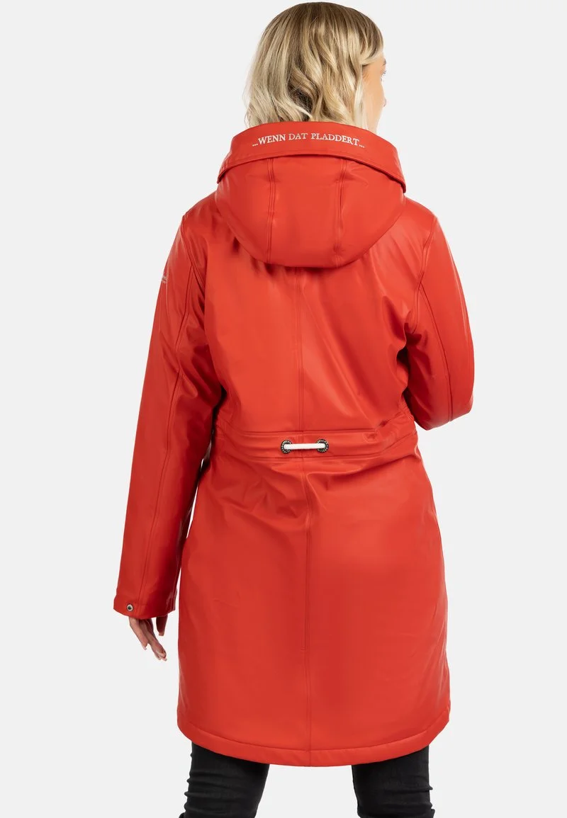 SCHMUDDELWEDDA REGENMANTEL MIT WEBPELZFUTTER IN TEDDYOPTIK KILATA - Parka - Rot 2 SCHMUDDELWEDDA REGENMANTEL MIT WEBPELZFUTTER IN TEDDYOPTIK KILATA - Parka - Rot – Bild 2