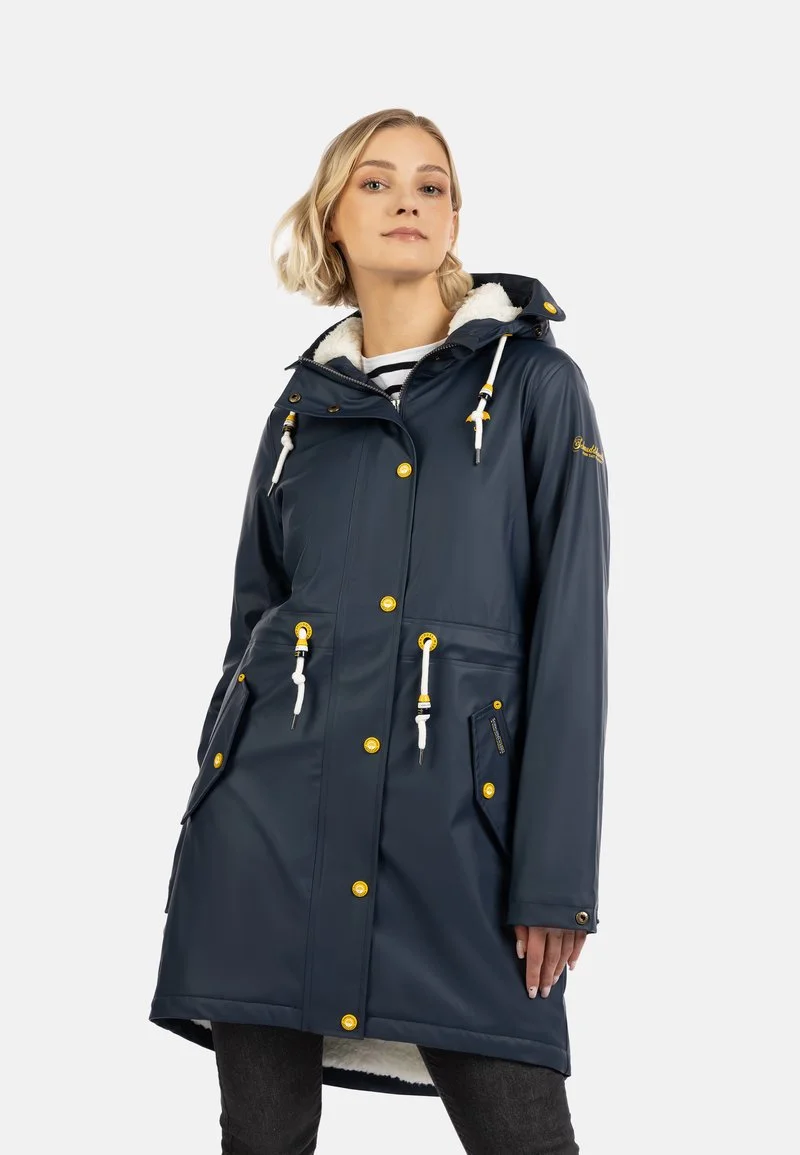 SCHMUDDELWEDDA REGENMANTEL MIT WEBPELZFUTTER IN TEDDYOPTIK KILATA - Parka - Marine 1 SCHMUDDELWEDDA REGENMANTEL MIT WEBPELZFUTTER IN TEDDYOPTIK KILATA - Parka - Marine