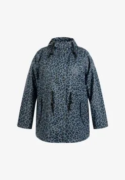 Schmuddelwedda MIT ALL OVER LEOMUSTER BRIDGEPORT - Parka - Blau Grau Schwarz Leo -Schmuddelwedda Verkäufe 36c79b63e76f45438ad53323343fc35f