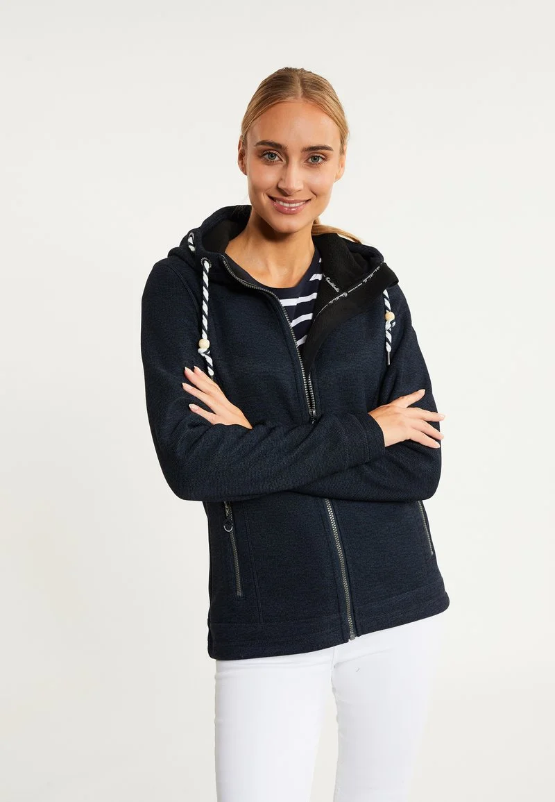 Schmuddelwedda FRAULLY - Fleecejacke - Marine Melange 1 Schmuddelwedda FRAULLY - Fleecejacke - Marine Melange