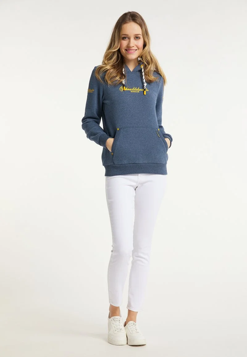 SCHMUDDELWEDDA YASANNA - Kapuzenpullover - Marine Melange 2 SCHMUDDELWEDDA YASANNA - Kapuzenpullover - Marine Melange – Bild 2