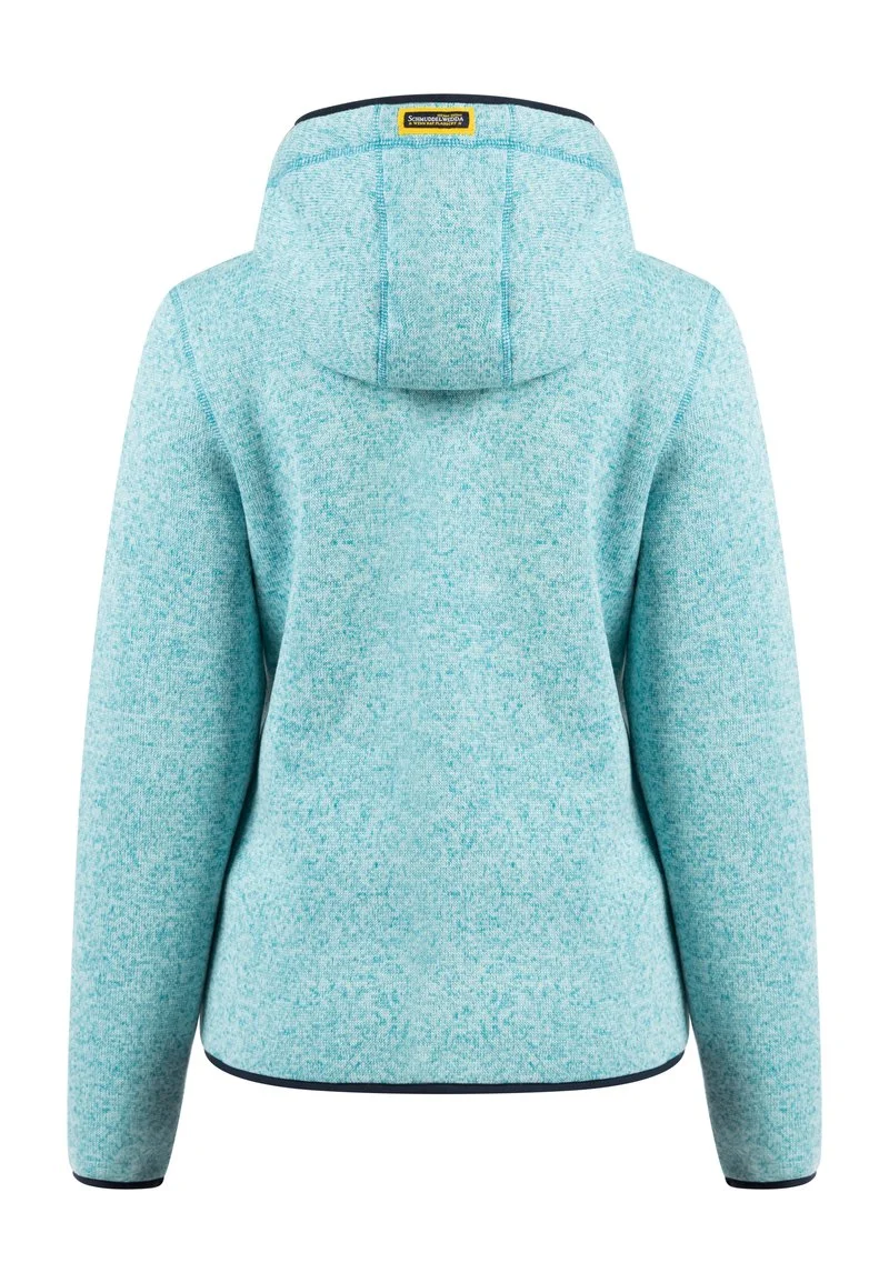 Schmuddelwedda Fleecejacke - Türkis Melange 6 Schmuddelwedda Fleecejacke - Türkis Melange – Bild 6