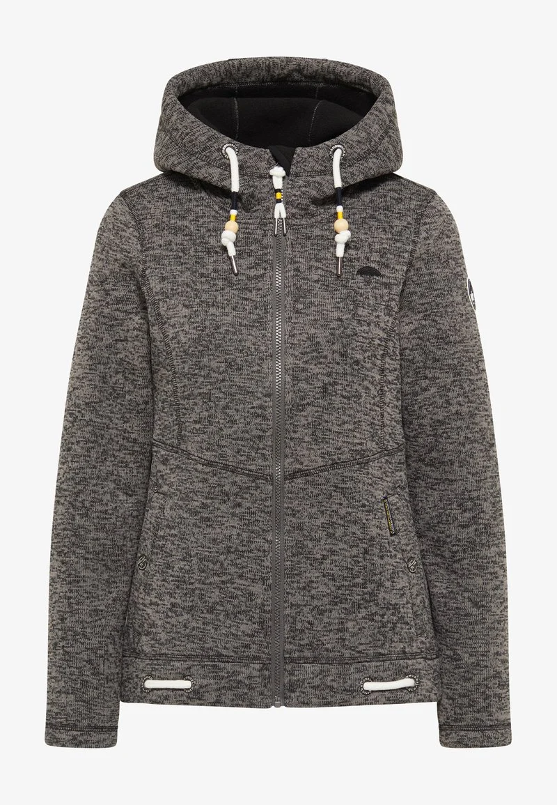 Schmuddelwedda Fleecejacke - Grau Melange 5 Schmuddelwedda Fleecejacke - Grau Melange – Bild 5