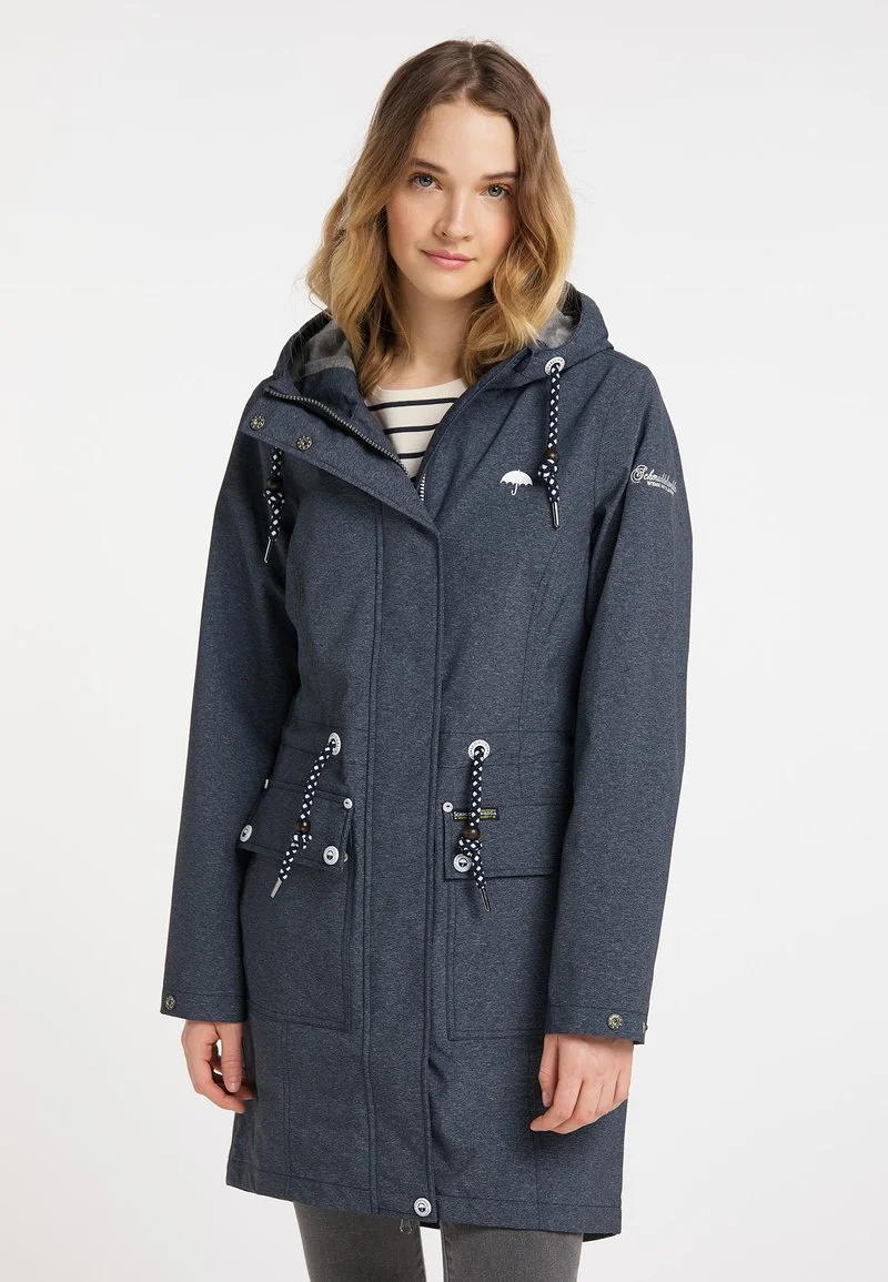 SCHMUDDELWEDDA HALEE - Parka - Marine Melange Grau Melange 1 SCHMUDDELWEDDA HALEE - Parka - Marine Melange Grau Melange
