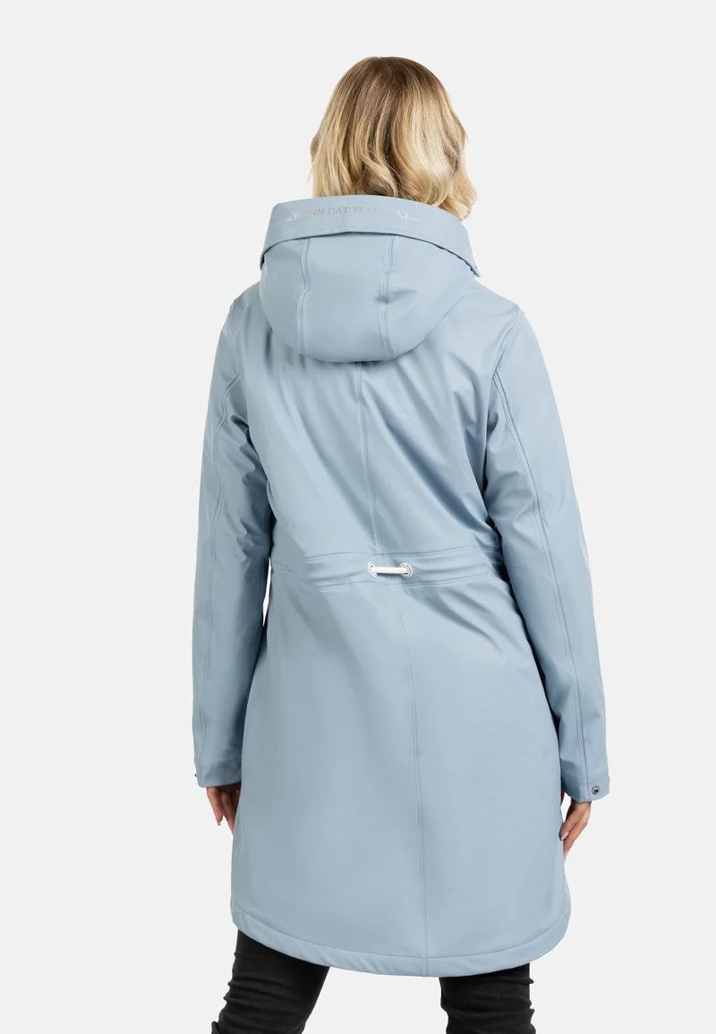 SCHMUDDELWEDDA REGENMANTEL MIT WEBPELZFUTTER IN TEDDYOPTIK KILATA - Parka - Hellblau 3 SCHMUDDELWEDDA REGENMANTEL MIT WEBPELZFUTTER IN TEDDYOPTIK KILATA - Parka - Hellblau – Bild 3