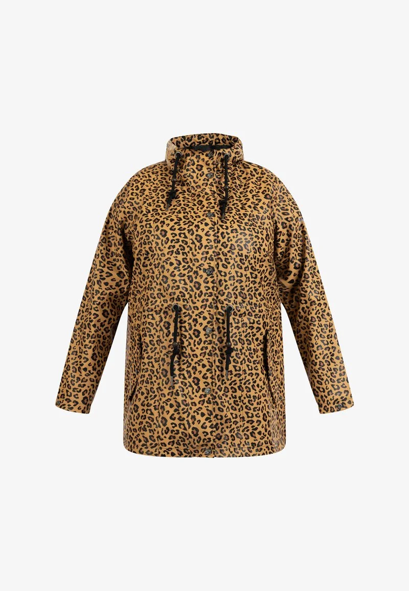 Schmuddelwedda MIT ALL OVER-LEOMUSTER BRIDGEPORT - Regenjacke / Wasserabweisende Jacke - Schwarz Beige Leo 5 Schmuddelwedda MIT ALL OVER-LEOMUSTER BRIDGEPORT - Regenjacke / Wasserabweisende Jacke - Schwarz Beige Leo – Bild 5