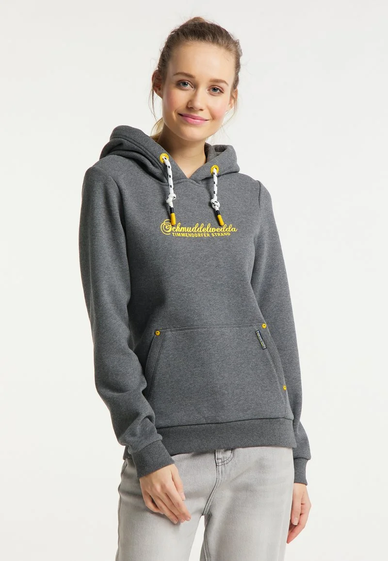 SCHMUDDELWEDDA YASANNA - Kapuzenpullover - Grau Melange 1 SCHMUDDELWEDDA YASANNA - Kapuzenpullover - Grau Melange