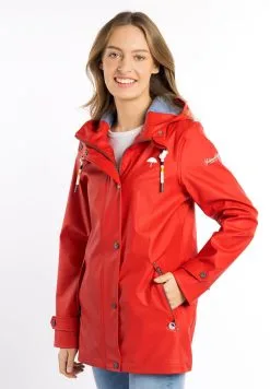 SCHMUDDELWEDDA INCUS - Parka - Rot Marine Melange