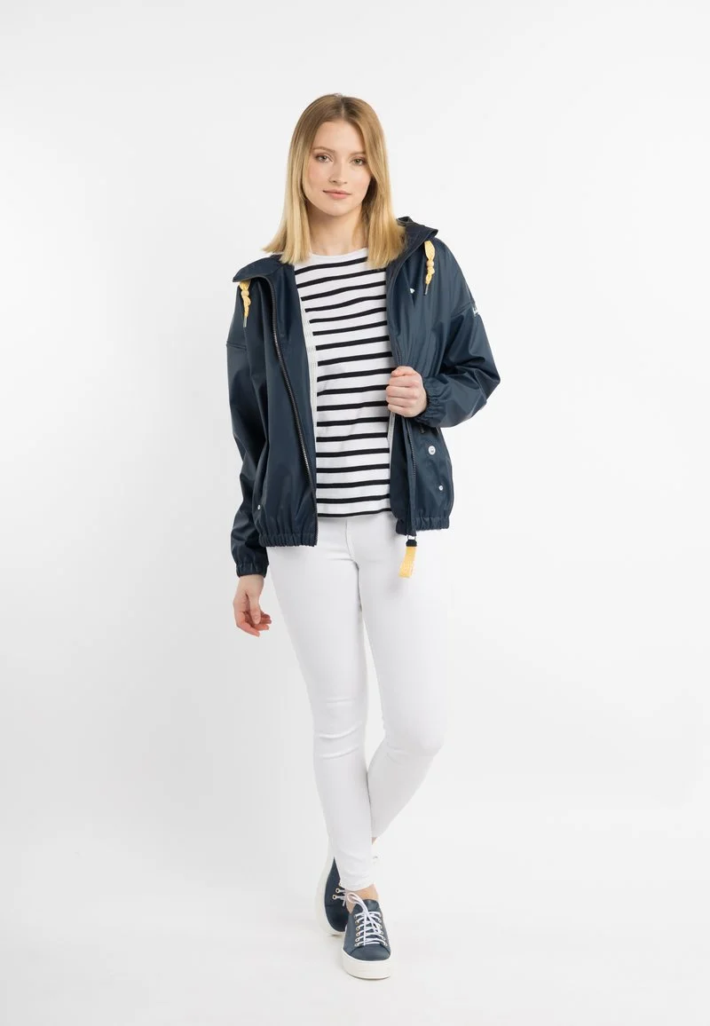 SCHMUDDELWEDDA INCUS - Regenjacke / Wasserabweisende Jacke - Marine Weiss 2 SCHMUDDELWEDDA INCUS - Regenjacke / Wasserabweisende Jacke - Marine Weiss – Bild 2