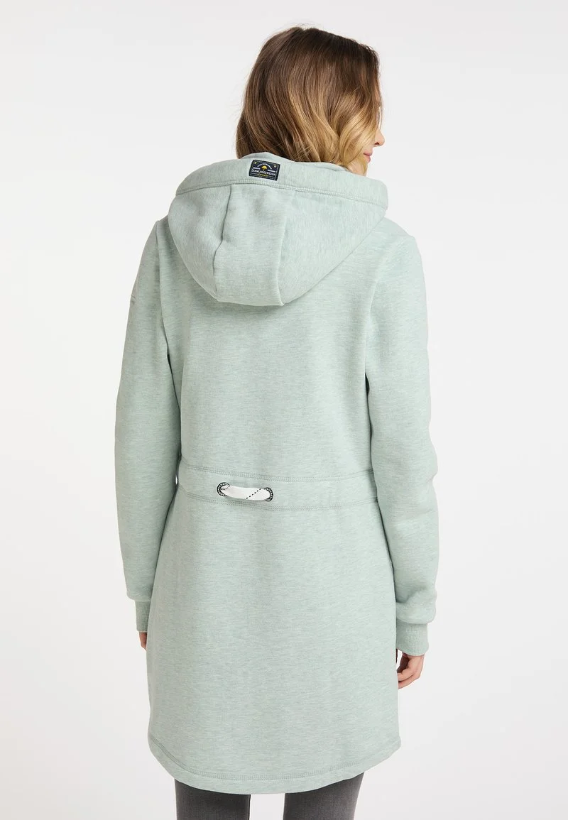 Schmuddelwedda LANGE YASANNA - Sweatjacke - Salbei Melange 2 Schmuddelwedda LANGE YASANNA - Sweatjacke - Salbei Melange – Bild 2