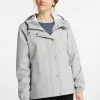 Schmuddelwedda Regenjacke / Wasserabweisende Jacke - Hellgrau