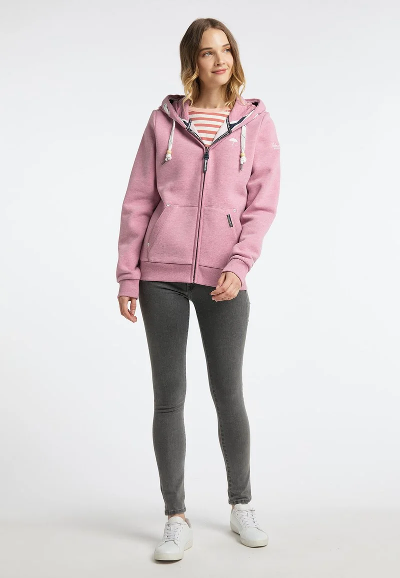 Schmuddelwedda Sweatjacke - Rotpink Melange 2 Schmuddelwedda Sweatjacke - Rotpink Melange – Bild 2