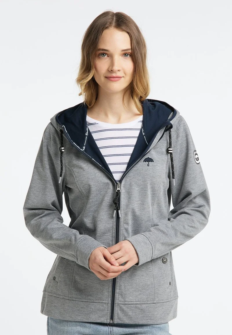 Schmuddelwedda FUNKTIONS - Outdoorjacke - Grau Melange Marine 2 Schmuddelwedda FUNKTIONS - Outdoorjacke - Grau Melange Marine – Bild 2
