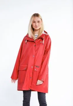 Schmuddelwedda Regenjacke / Wasserabweisende Jacke - Rot