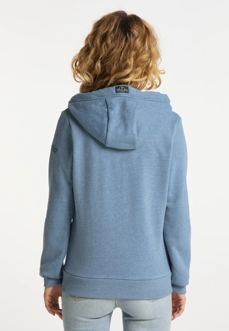 Schmuddelwedda Sweatjacke - Blau Melange 3 Schmuddelwedda Sweatjacke - Blau Melange – Bild 3