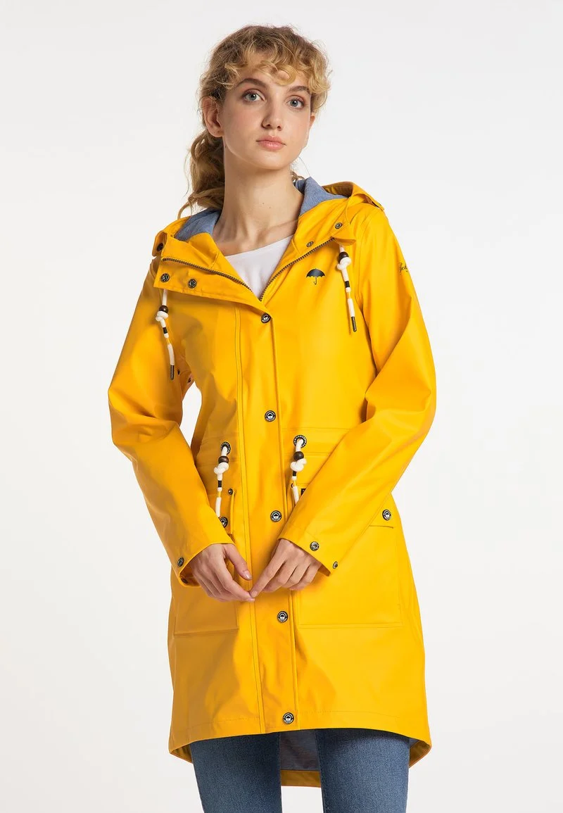 Schmuddelwedda INCUS - Parka - Sonnengelb Marine Melange 1 Schmuddelwedda INCUS - Parka - Sonnengelb Marine Melange