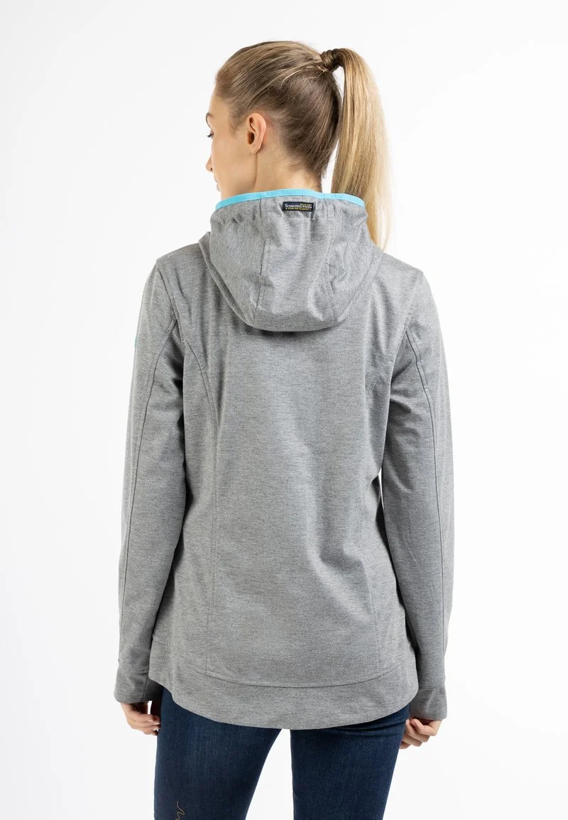 Schmuddelwedda KIANNA - Sweatjacke - Grau Melange Dunkelaqua 3 Schmuddelwedda KIANNA - Sweatjacke - Grau Melange Dunkelaqua – Bild 3