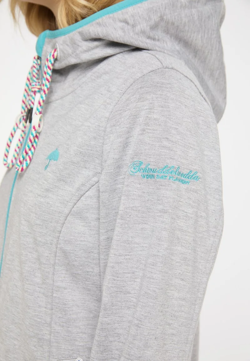 Schmuddelwedda Regenjacke / Wasserabweisende Jacke - Hellgrau Melange Hellgelb 5 Schmuddelwedda Regenjacke / Wasserabweisende Jacke - Hellgrau Melange Hellgelb – Bild 5