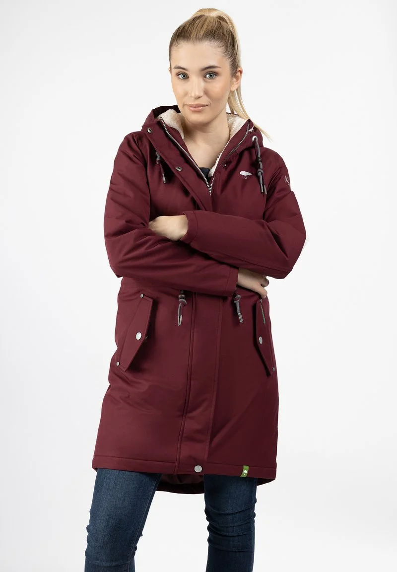 Schmuddelwedda Wintermantel - Weinrot 1 Schmuddelwedda Wintermantel - Weinrot