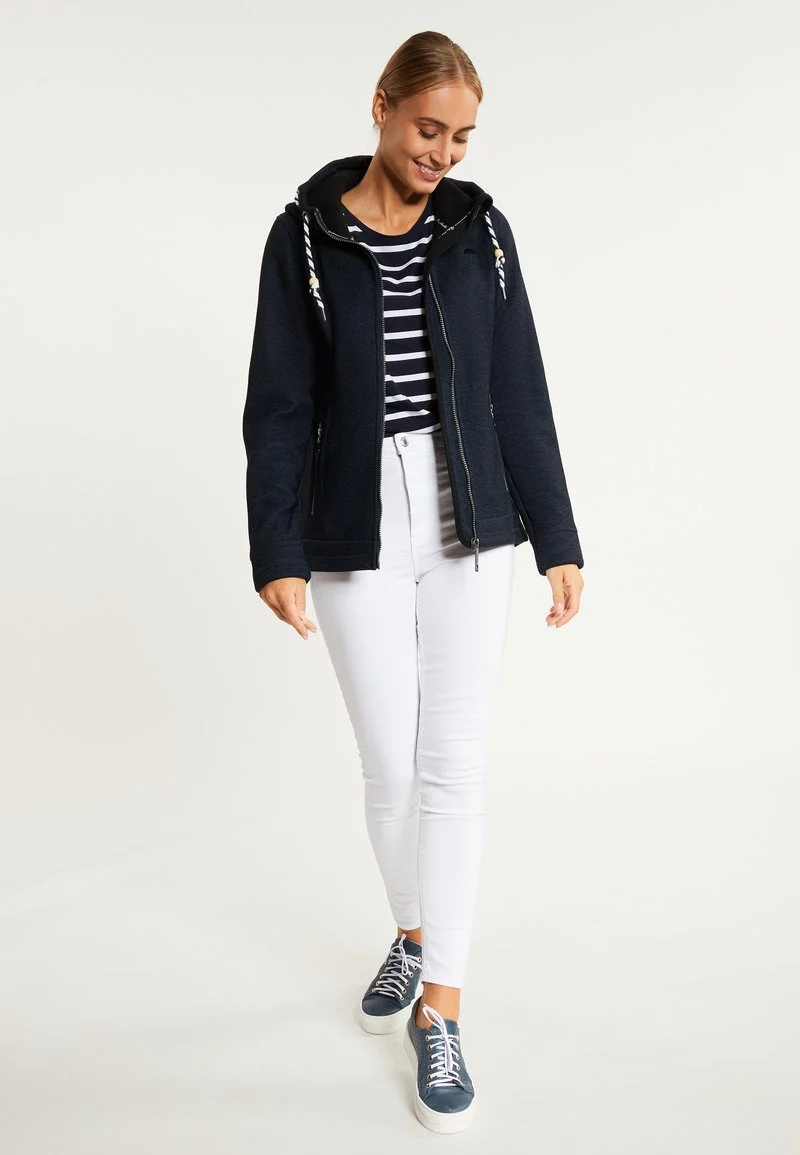 Schmuddelwedda FRAULLY - Fleecejacke - Marine Melange 2 Schmuddelwedda FRAULLY - Fleecejacke - Marine Melange – Bild 2