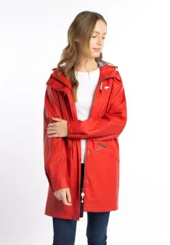 SCHMUDDELWEDDA INCUS - Parka - Rot Marine Melange