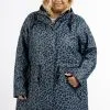Schmuddelwedda MIT ALL OVER LEOMUSTER BRIDGEPORT - Parka - Blau Grau Schwarz Leo