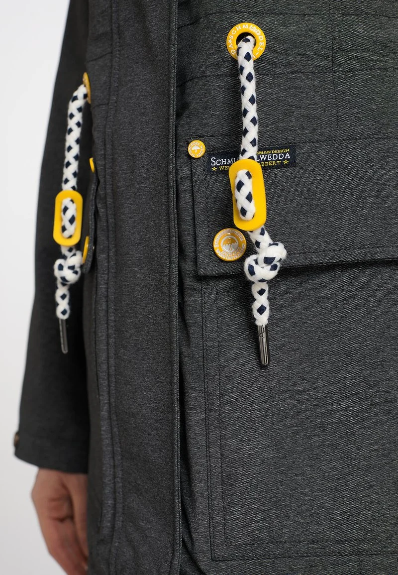 SCHMUDDELWEDDA HALEE - Parka - Anthrazit Melange 4 SCHMUDDELWEDDA HALEE - Parka - Anthrazit Melange – Bild 4