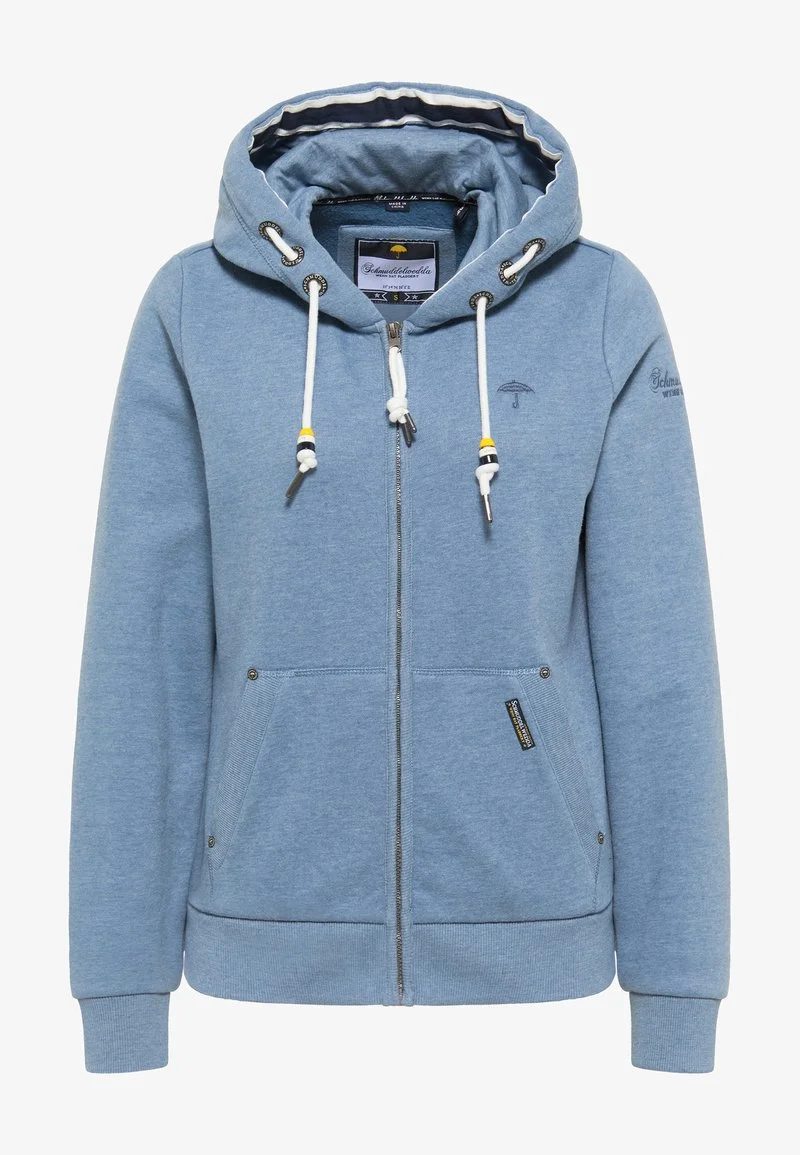 Schmuddelwedda Sweatjacke - Blau Melange 5 Schmuddelwedda Sweatjacke - Blau Melange – Bild 5