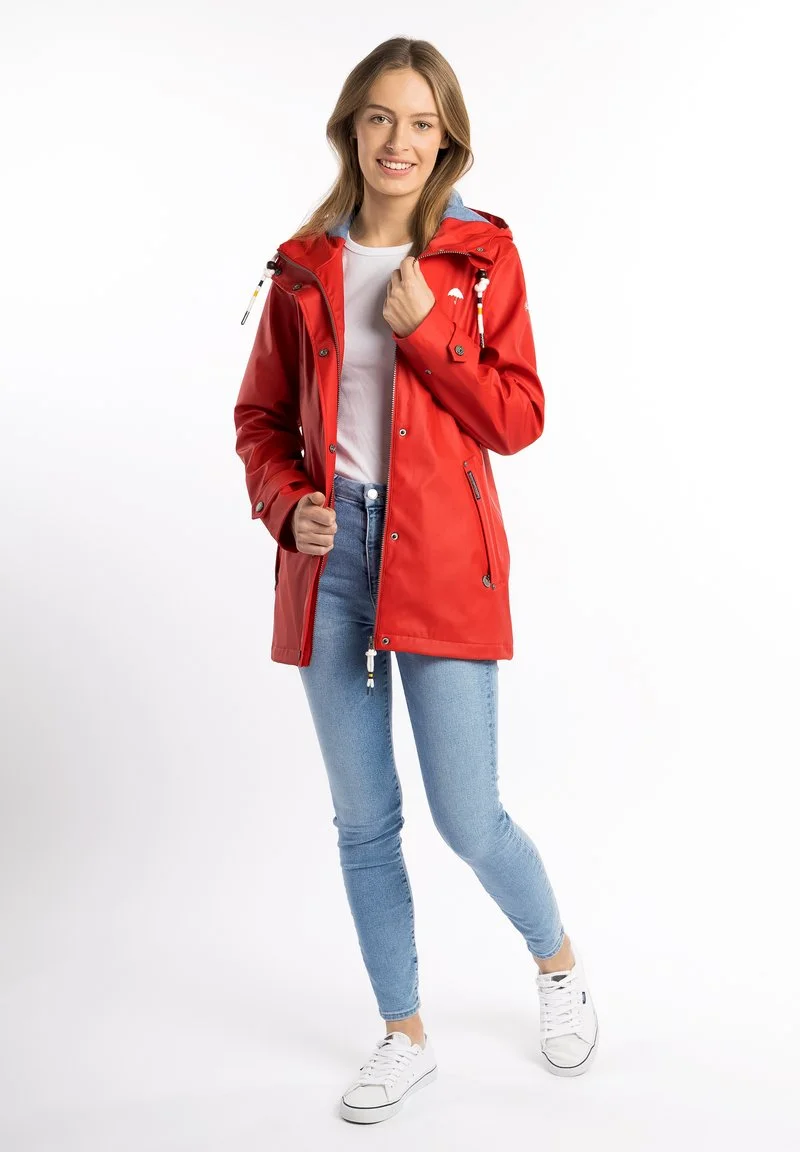 SCHMUDDELWEDDA INCUS - Parka - Rot Marine Melange 2 SCHMUDDELWEDDA INCUS - Parka - Rot Marine Melange – Bild 2