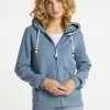 Schmuddelwedda Sweatjacke - Blau Melange