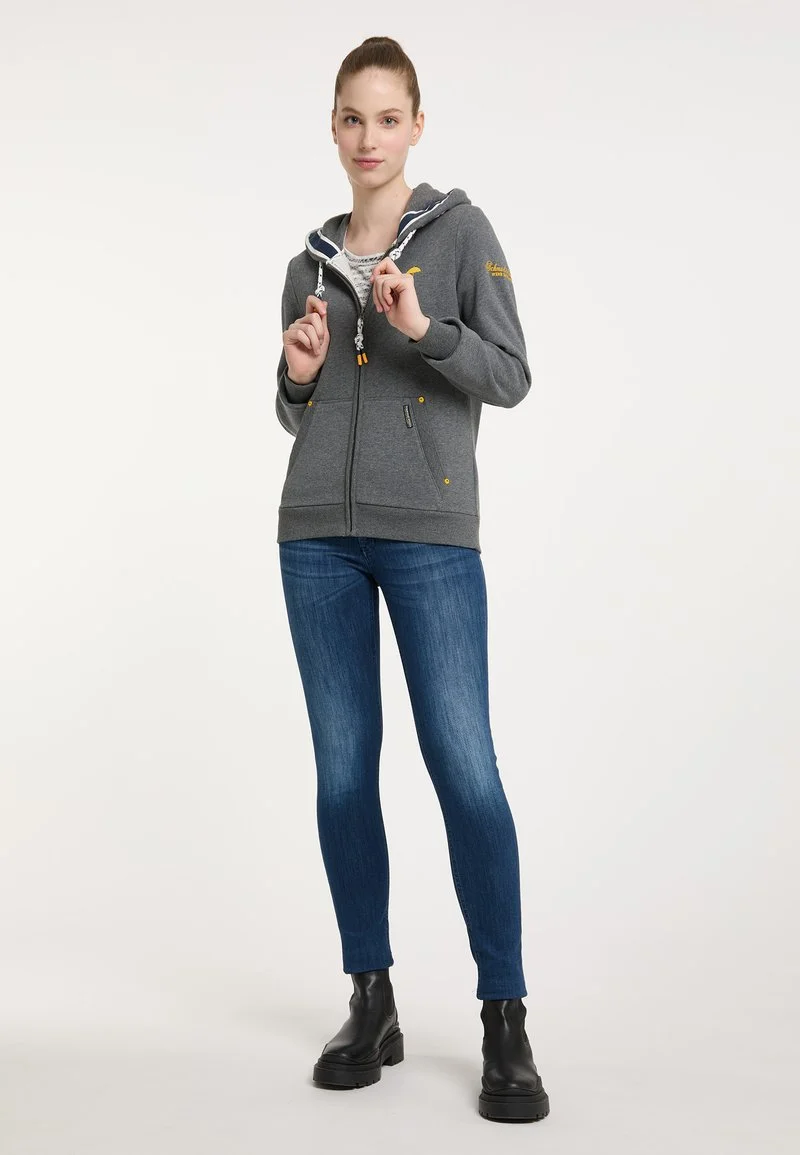 Schmuddelwedda YASANNA - Sweatjacke - Grau Melange 2 Schmuddelwedda YASANNA - Sweatjacke - Grau Melange – Bild 2