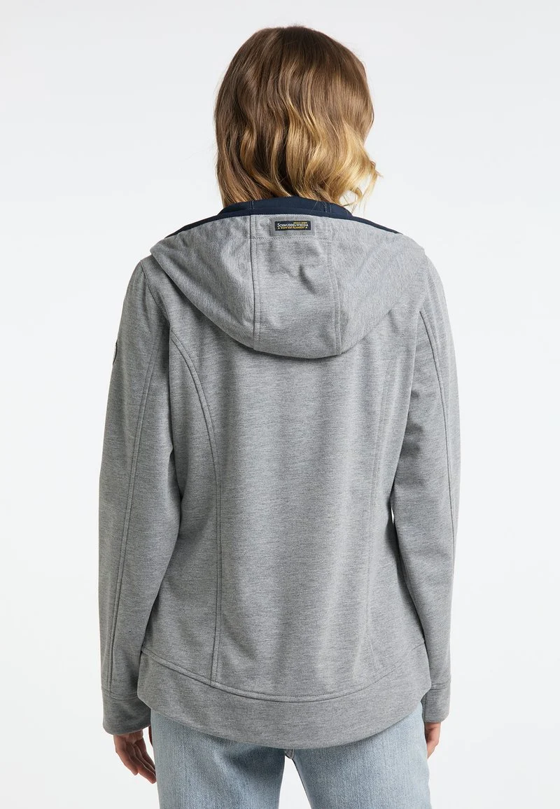 Schmuddelwedda FUNKTIONS - Outdoorjacke - Grau Melange Marine 3 Schmuddelwedda FUNKTIONS - Outdoorjacke - Grau Melange Marine – Bild 3