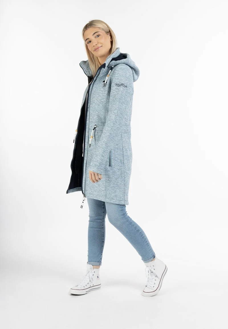 Schmuddelwedda FRAULLY - Kurzmantel - Hellblau Melange 2 Schmuddelwedda FRAULLY - Kurzmantel - Hellblau Melange – Bild 2