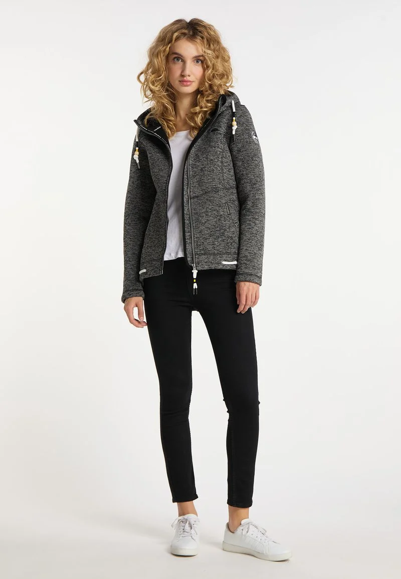 Schmuddelwedda Fleecejacke - Grau Melange 2 Schmuddelwedda Fleecejacke - Grau Melange – Bild 2