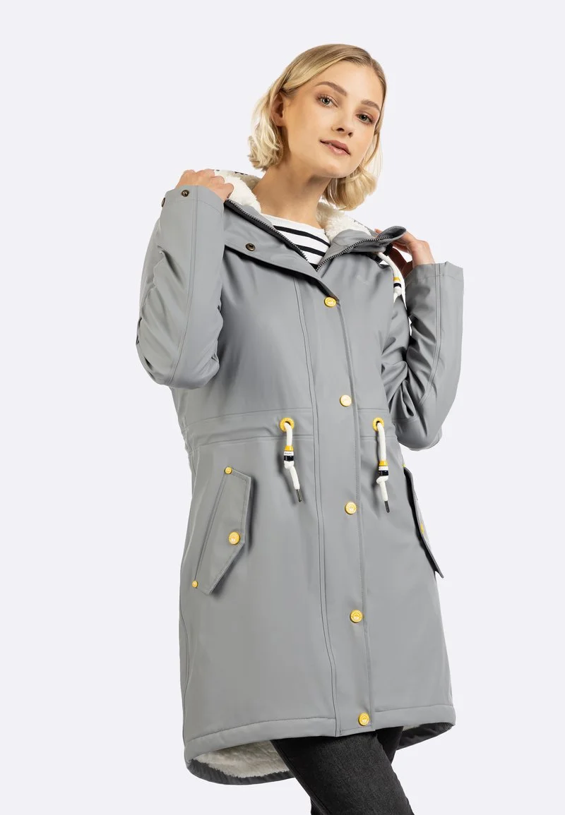 SCHMUDDELWEDDA REGENMANTEL MIT WEBPELZFUTTER IN TEDDYOPTIK KILATA - Parka - Grau 6 SCHMUDDELWEDDA REGENMANTEL MIT WEBPELZFUTTER IN TEDDYOPTIK KILATA - Parka - Grau – Bild 6