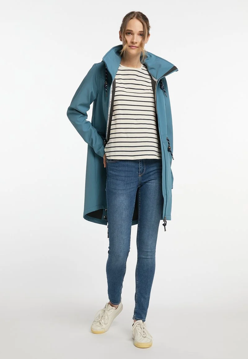 Schmuddelwedda Regenjacke / Wasserabweisende Jacke - Jadeblau 2 Schmuddelwedda Regenjacke / Wasserabweisende Jacke - Jadeblau – Bild 2